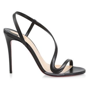 Christian Louboutin Rosalie 100 Leather Slingback Sandals Sz 41